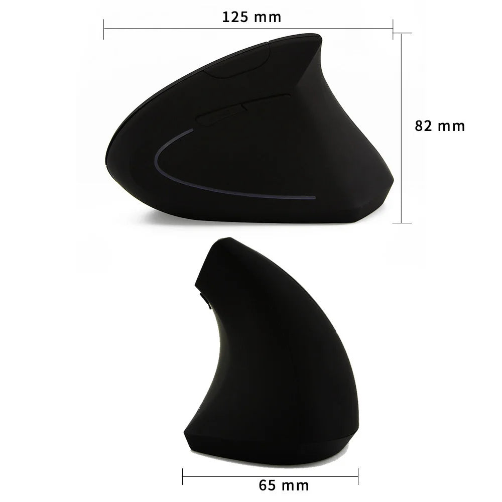 Ergonomic 2.4G Wireless Vertical Mouse for Right and Left-Handed Users - 6D USB Optical Gaming Mouse for Laptop and PC