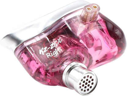 KZ ZSX 5BA+1DD 6-Driver Hybrid In-Ear Hi-Fi Earphones with Zinc Alloy Faceplate and Recessed 2-Pin Detachable Cable for Audiophiles (No Microphone, Purple)
