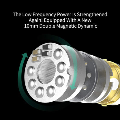 KZ ZSX 5BA+1DD 6-Driver Hybrid In-Ear Hi-Fi Earphones with Zinc Alloy Faceplate and Recessed 2-Pin Detachable Cable for Audiophiles (No Microphone, Purple)