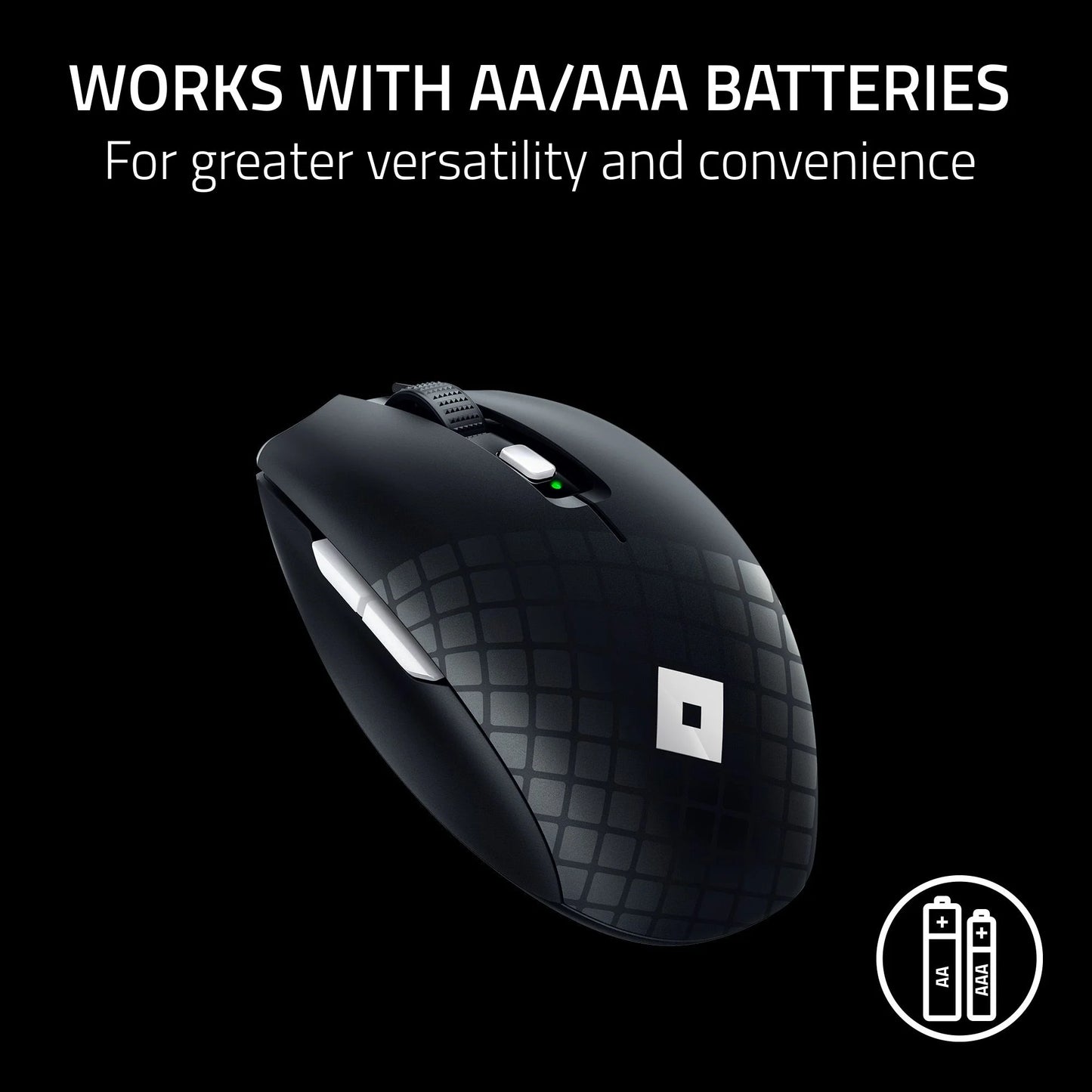 Orochi V2 Roblox Edition Wireless Gaming Mouse for PC, 2.4Ghz, Bluetooth, 6 Buttons, Black