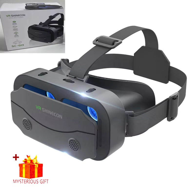 VR Glasses 3D Virtual Reality Headset Devices Helmet Lenses Goggles Smart for Smartphones Phone Cell Mobile Game Viar Viewer Set